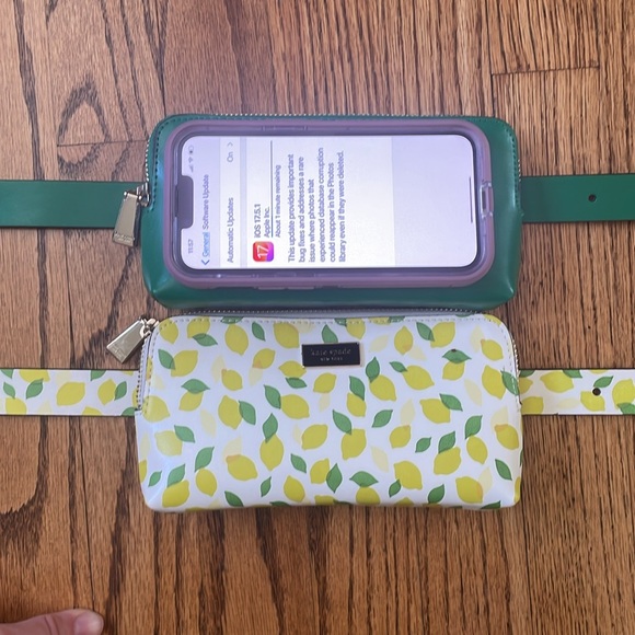 Kate Spade Belt Bag Set of Two, Lemon & Green NWT - Picture 7 of 16